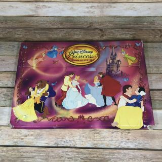 Walt Disney Princess Treasure Chest 4 Oversized Paperback Set 1993 Vtg