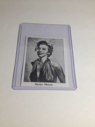1960 Dutch Val Gum Moviestar Card Marilyn Monroe 3 5