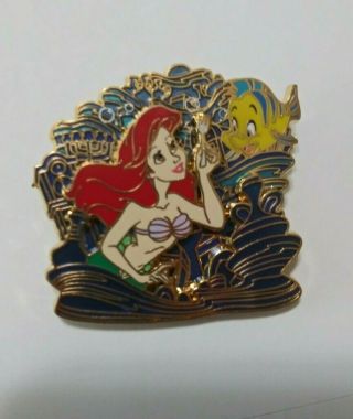 Disney Park Pack Pin October 2017 Little Mermaid Le 500 Ariel 2 Of 6 - Gold