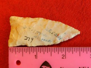 A Authentic Native American Indian artifact arrowheads Holland Projectile Point 2