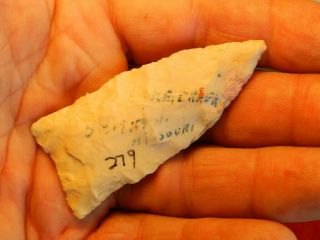 A Authentic Native American Indian artifact arrowheads Holland Projectile Point 4
