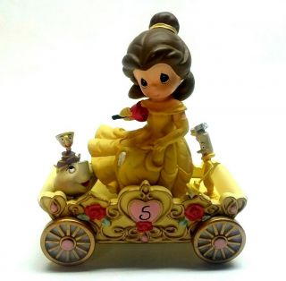 Rare Disney " Beauty & The Beast " Precious Moments " 5 " Parade Figurine S/h