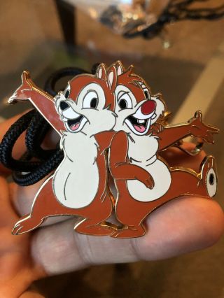 2 Walt Disney World Cast Exclusive Lanyards And Pins.  Bears And Chipmunks.