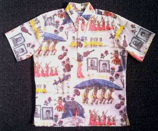 Reyn Spooner Merrie Monarch Hula Festival Aloha Shirt 50th Anniversary