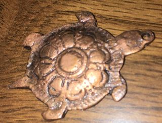 1700 ' s Hudson Bay Fur Trade Turtle Medal with HB Touch Mark on back side 2