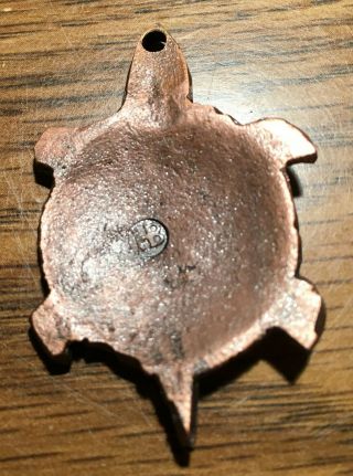 1700 ' s Hudson Bay Fur Trade Turtle Medal with HB Touch Mark on back side 4