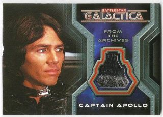 Battlestar Galactica Colonial Warriors Costume Card Cc6 Richard Hatch / Apollo