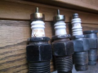 3 Vintage Hit And Miss Antique Automobile Model T Ford Champion X Spark Plugs