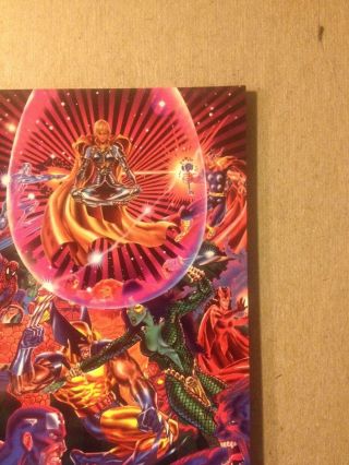 Marvel Universe 1992 - 1993 Flair ' 93 Promo Card Uncut Sheet Spiderman X - Men 4