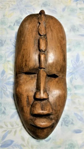 Non Western Antique African Hand Carved Face Mask,  Initiation Rites Ceremonies