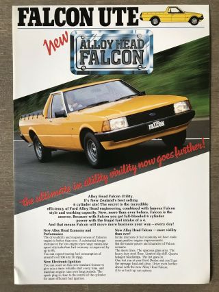 1982 Ford Falcon Ute Zealand Sales Brochure/leaflet