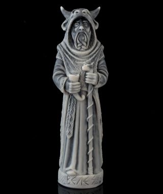 Slavic God Veles Marble Sculpture Figurine Patron Of Wealth Fertility Prosperity