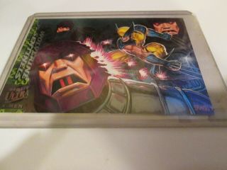 1994 Fleer Ultra X - Men Greatest Battles 4 Wolverine Vs Sentinels Read Card