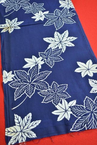 YS75/50 Vintage Japanese Fabric Cotton Antique Boro Patch Indigo Blue 36.  6 