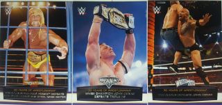 Wwe 2014 Road To Wrestlemania Card Set Of 60 Topps 30 Years Of Wrestlemania