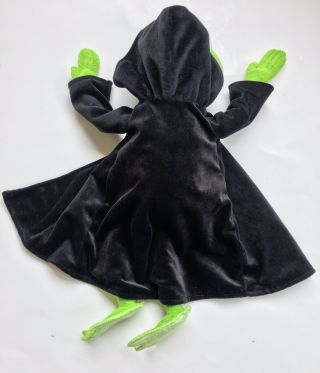 Disney Store Muppets Dark Kermit The Frog Most Wanted Constantine Plush CAPE 17” 5