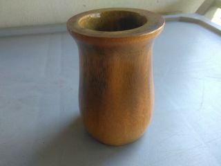 Silky Oak Wood Show Piece Vase