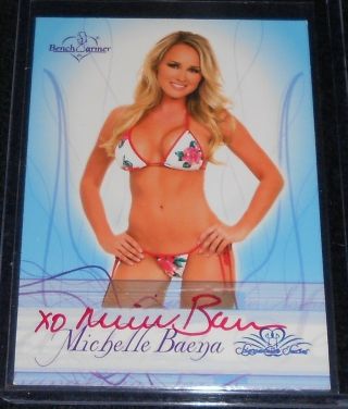 Benchwarmer Signature Series 2008 - Michelle Baena - Autographed Card 22 - Red Ink