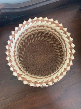 Handwoven Basket Tarahumara Indians,  Mexico,  Pine needle 5 inch 3