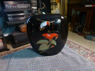 Vintage Otagiri Hummingbird Porcelain Ceramic Vase Made In Japan