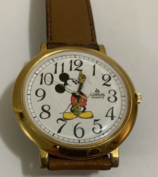 Vintage Disney Micky Mouse Lorus Watch V501 - 0a20