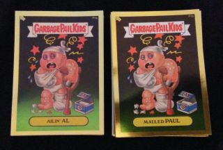 Garbage Pail Kids Ans 2 Complete Gold Foil Set Of 50