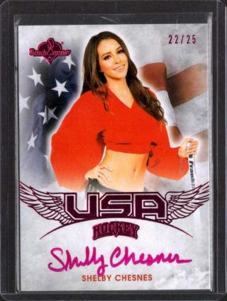 Shelby Chesnes 22/25 2015 Benchwarmer Pink Archive Auto Usa