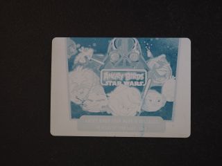 2017 Topps Star Wars 40th Anniversary Angry Birds Printing Plate 1/1