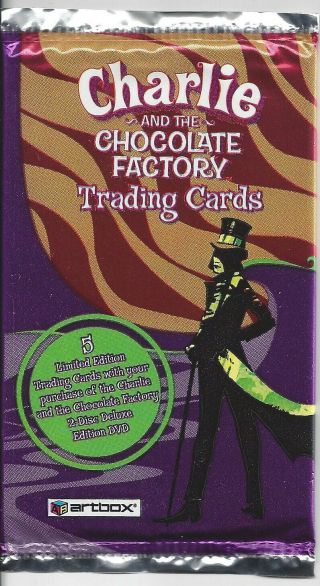 Dvd Deluxe Pack 5 Card Exclusive Set Charlie And The Chocolate Factory