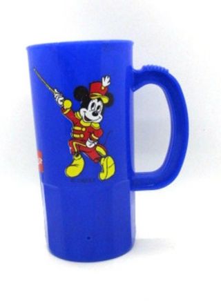 Walt Disney World Mickey Mouse 22 Oz Blue Vintage Souvenir Drink Cup Coke
