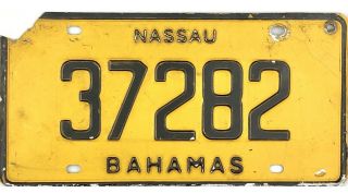 99 Cent 1987 - 1989 Bahamas Nassau License Plate 37282
