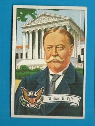 William H.  Taft 1956 Topps U.  S.  Presidents 29 Ex