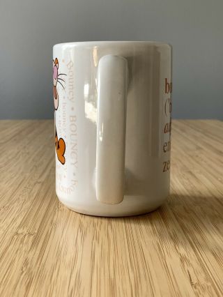 Vintage Tigger Disney Winnie The Pooh Bouncy Definition Coffee Mug Cup Rare 4