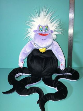Disney Store The Little Mermaid Ursula Sea Witch Villain 24 " Stuffed Plush Doll