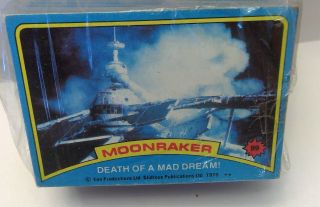 James Bond 007 Moonraker Complete Set With Stickers