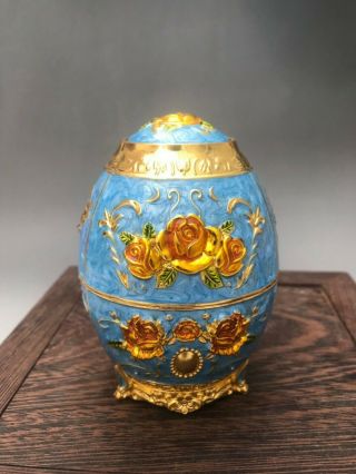 Exquisite China Handmade Cloisonne Toothpick Holder A64