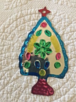 Mexican Tin Folk Art Tree Ornament