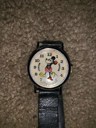 Vintage Bradley Mickey Mouse Watch |