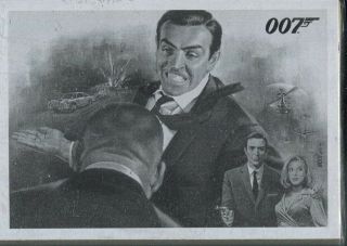 James Bond Autographs & Relics Complete Goldfinger Retro Trading Card Set
