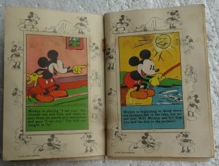 Circa 1935 Mickey Mouse Recipe Scrap Book With 14 Cards