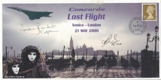 (a30796) Cover Concorde Signed Seo Rendall Bricknell Venice 2005 1/1