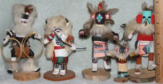 5 Wooden Kachina Native American Spirit Doll Indian Figure Statues Hopi,  Navaho? 2