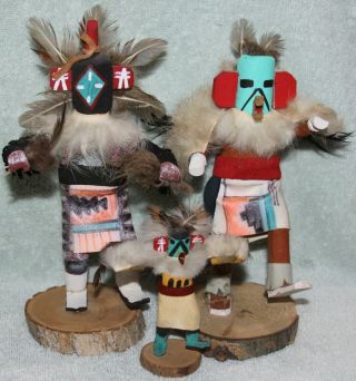 5 Wooden Kachina Native American Spirit Doll Indian Figure Statues Hopi,  Navaho? 5