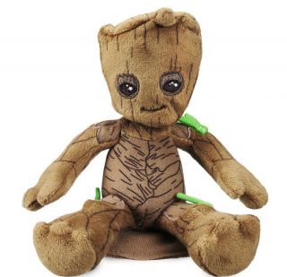 Plush Guardians Of The Galaxy Baby Groot W/magnet Sits On Shoulder Marvel Disney