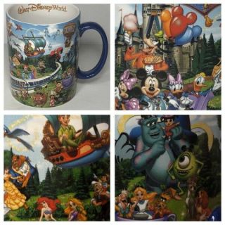 Walt Disney World Pixar Large Coffee Mug Cup Rare To Have All These Characters