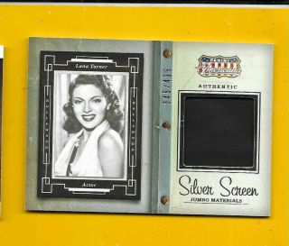 D4617 Lana Turner 2015 Americana Silver Screen Dual Relic Card 345/499