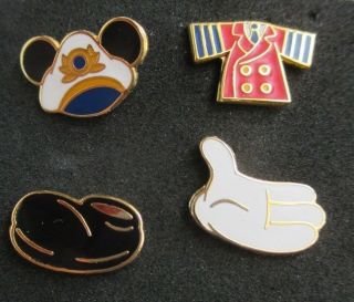 Disney Cruise Line / Dcl Captain Mickey Body Parts 4 Pin Mini - Set