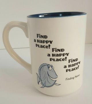 Finding Nemo Dory " Find A Happy Place " Coffee Mug By Hallmark Disney
