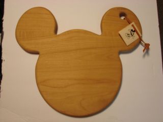 Disney Maple Cheese Cutting Board Mickey Mouse Head Shape