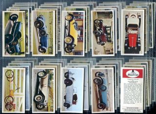 Tobacco Card Set,  Carreras Black Cat,  Vintage Cars,  Motorcar